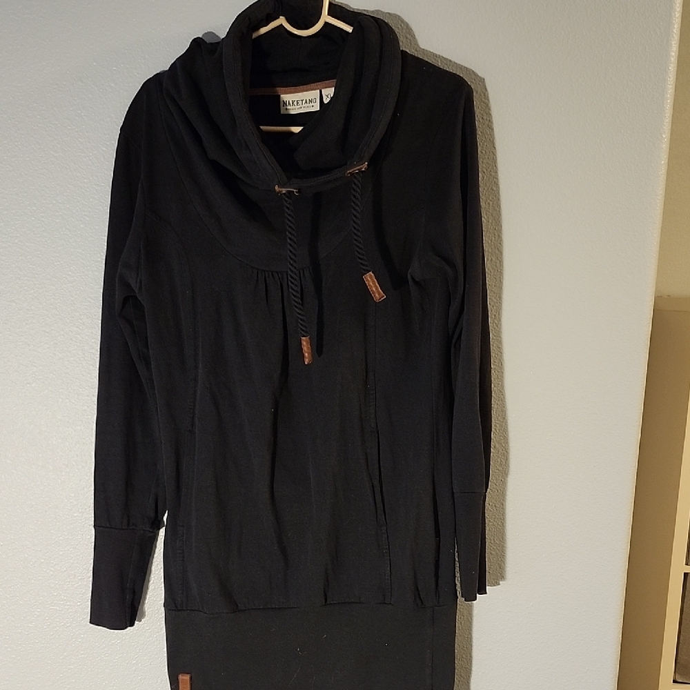 Naketano Black Cowl Neck Sweater